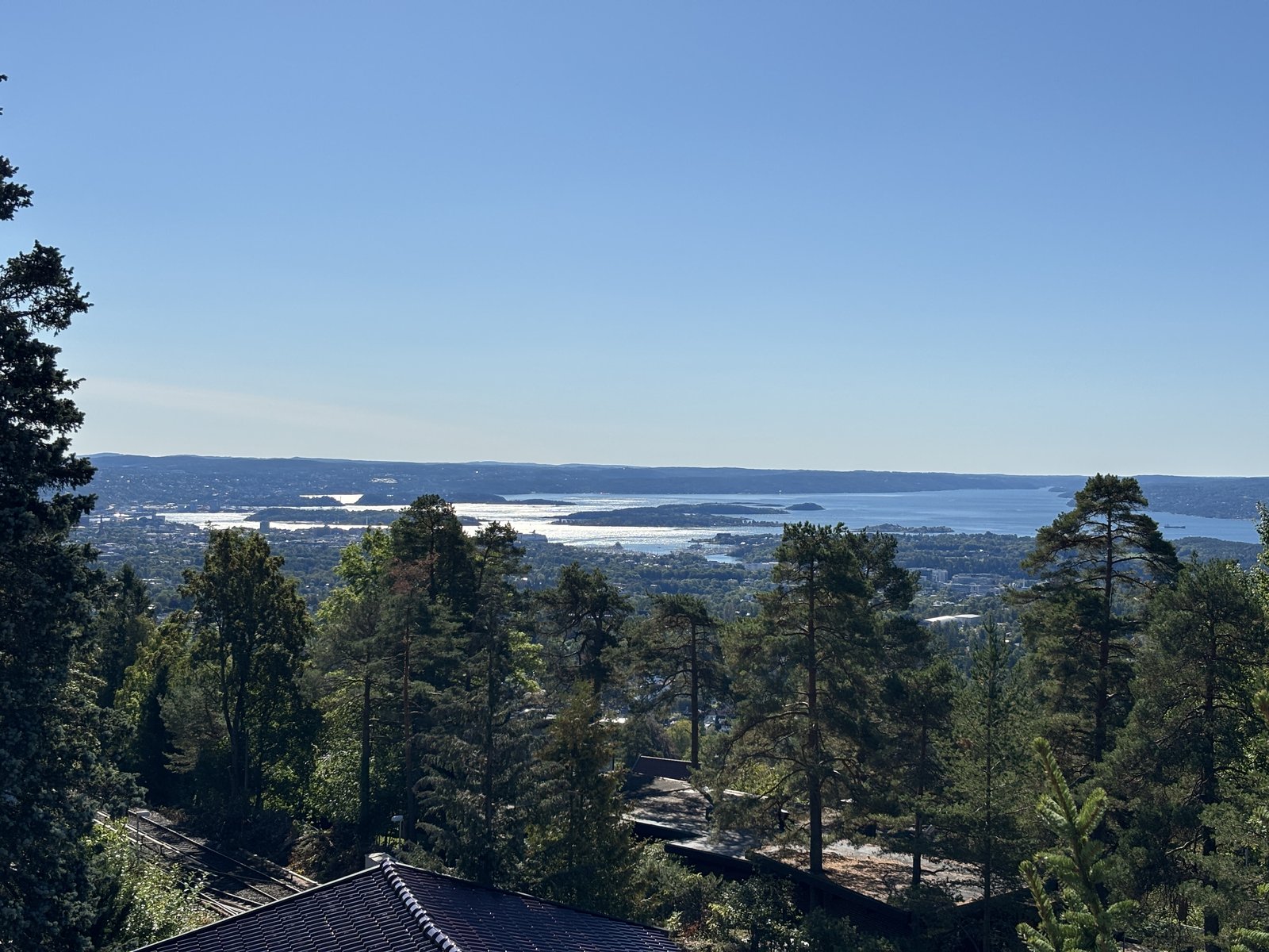 Blick über den Oslofjord von Holmenkollen