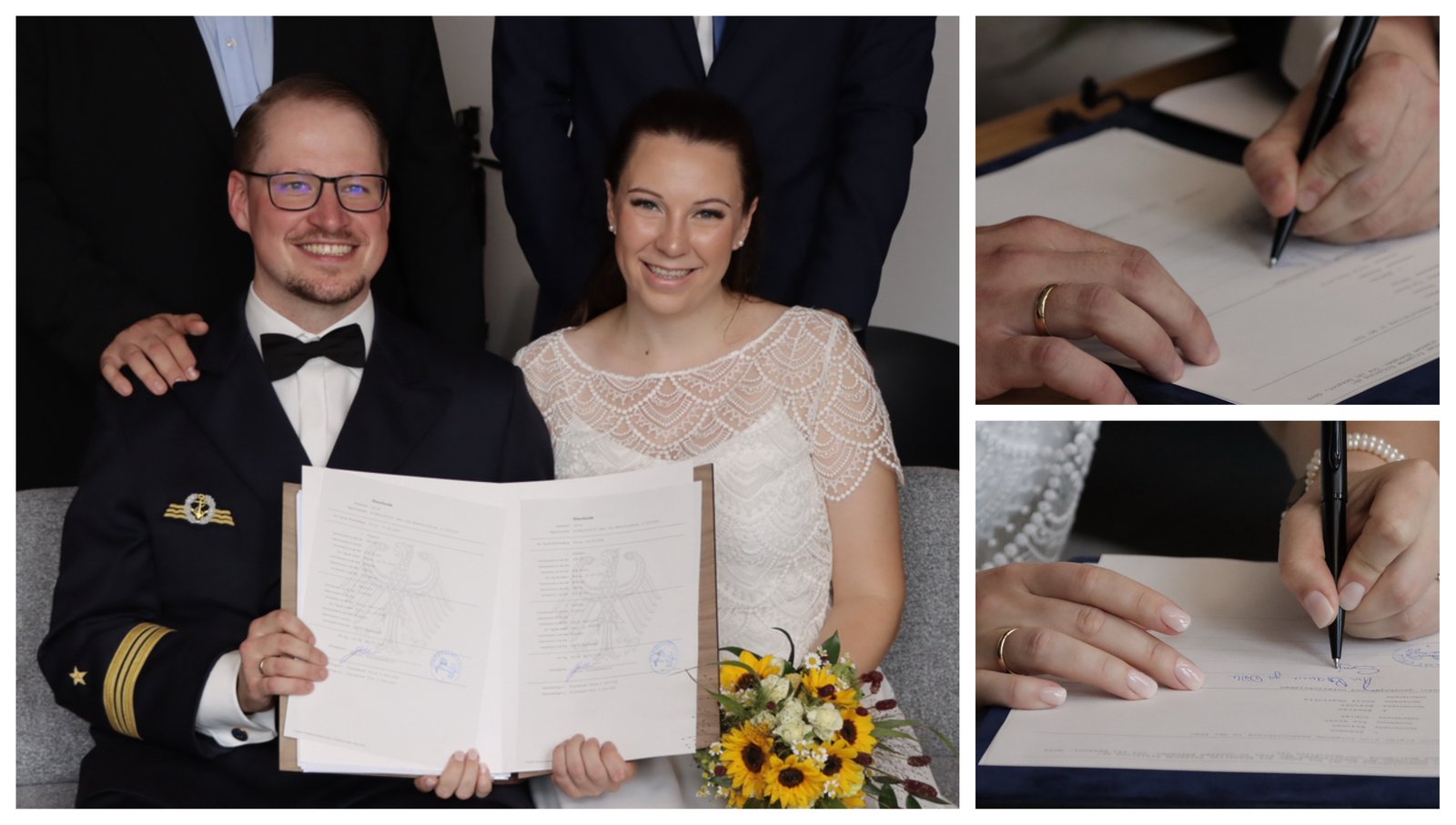 Unterschrift im Trauregister